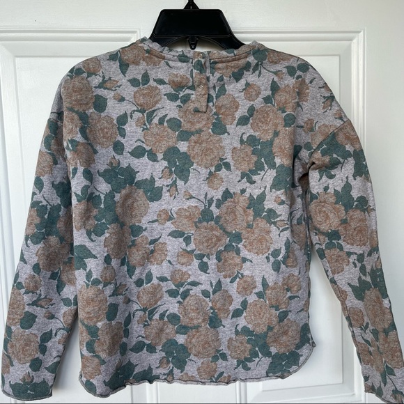 •Búho• Long Sleeved Floral Print Top - Girls Size 10 - Picture 5 of 9